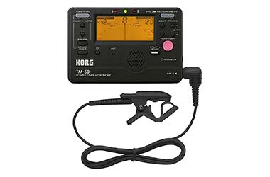 KORG TM-50C, Chromatisches Stimmgerät, Tuner und Metronom inkl. Kontaktmikrofon